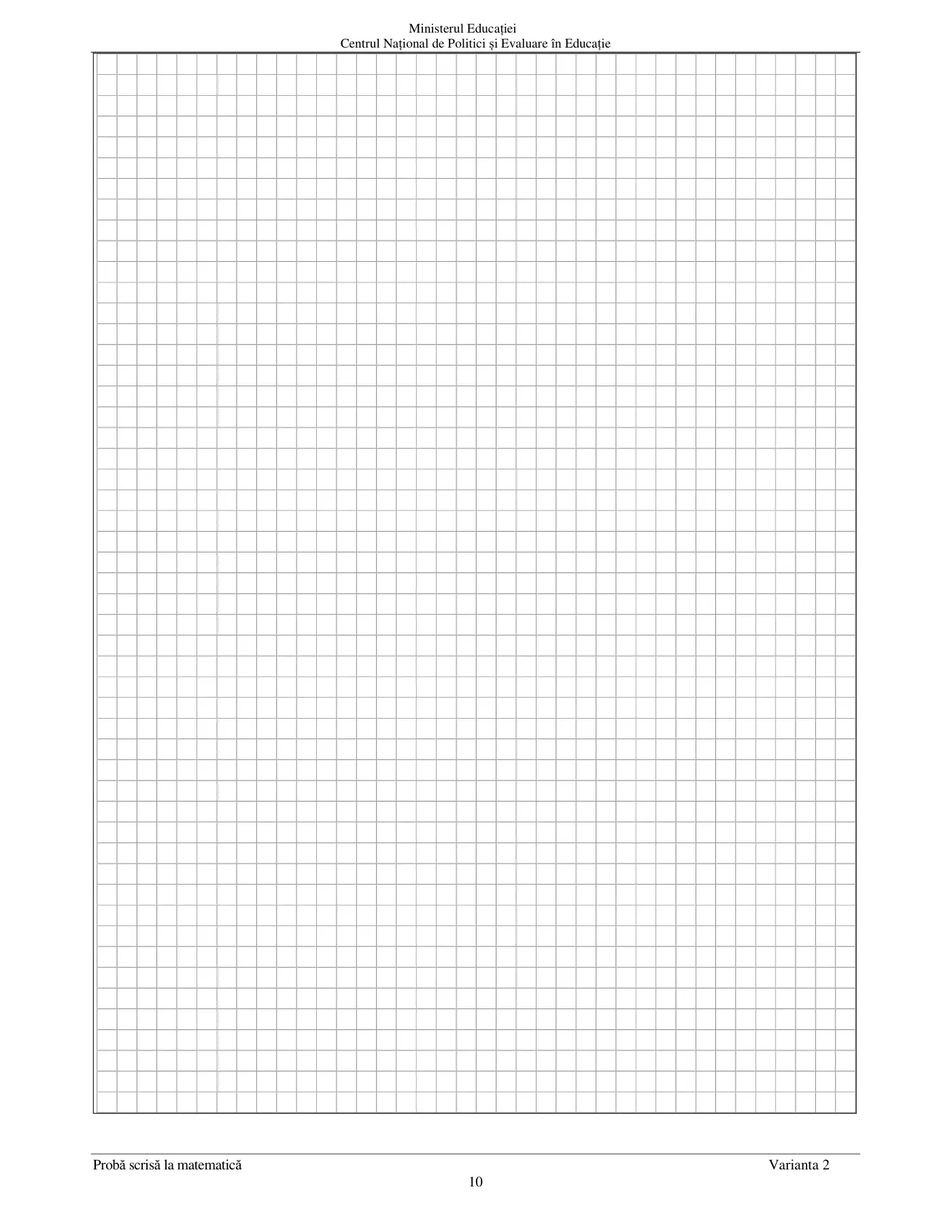 Pagina 10 din subiectul subiect de rezervă, matematică, 27 iunie 2024